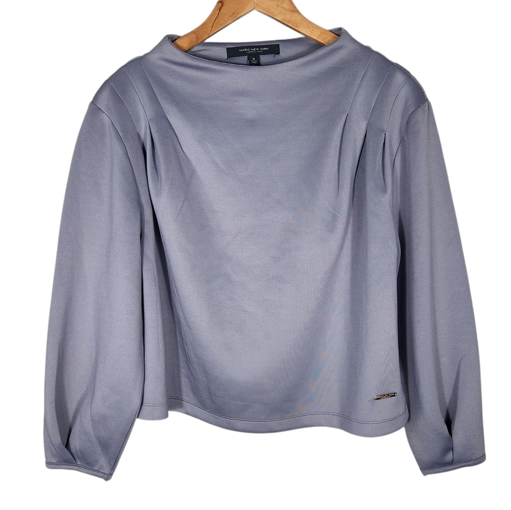Marc New York Andrew Marc Womens top Size Medium Puff Sleeves